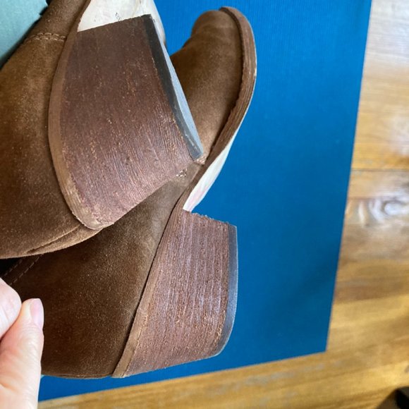 Dolce Vita Brown Suede High Knee Boots Size 9 - Picture 8 of 13